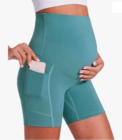Enerful-maternity-bike-shorts-with-pockets