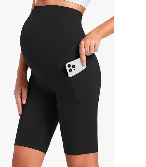 Foucome-maternity-biker-shorts-with-pocket